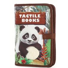 Тактильна книга. Tactile books.  Панда  (англійською мовою) фото
