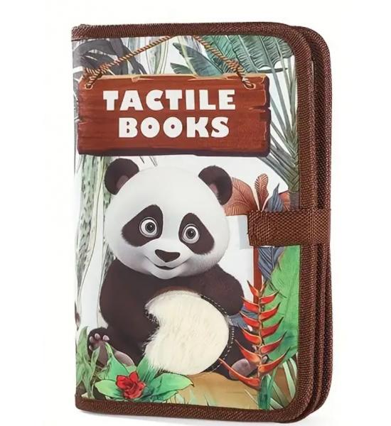 Тактильна книга. Tactile books.  Панда  (англійською мовою)