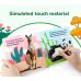 Тактильна книга Wild animals зелена Пандочка (англійською мовою)