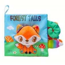 Тактильна книга-шуршалка з піщалкою. Forest tails. Лисичка (англійською) фото