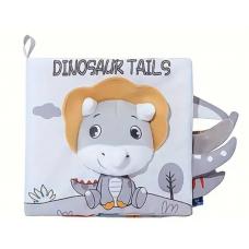 Тактильна книга-шуршалка з піщалкою.Dinosaur tails. Динозавр фото