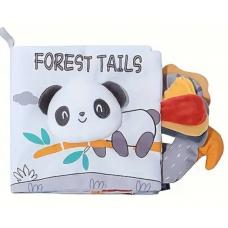 Тактильна книга-шуршалка з піщалкою. Forest tails. Панда фото